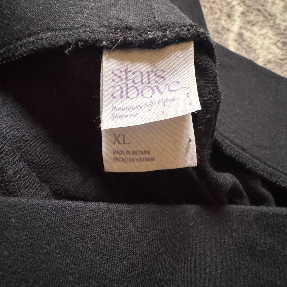 stars above Black Lounge Pants with Pocket - Picture 2 of 2